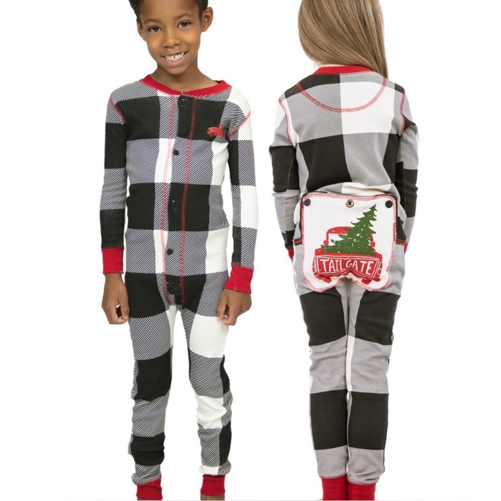 NWT Lazy One Unisex Christmas Tailgate Kid Onesie Flapjack Size 6